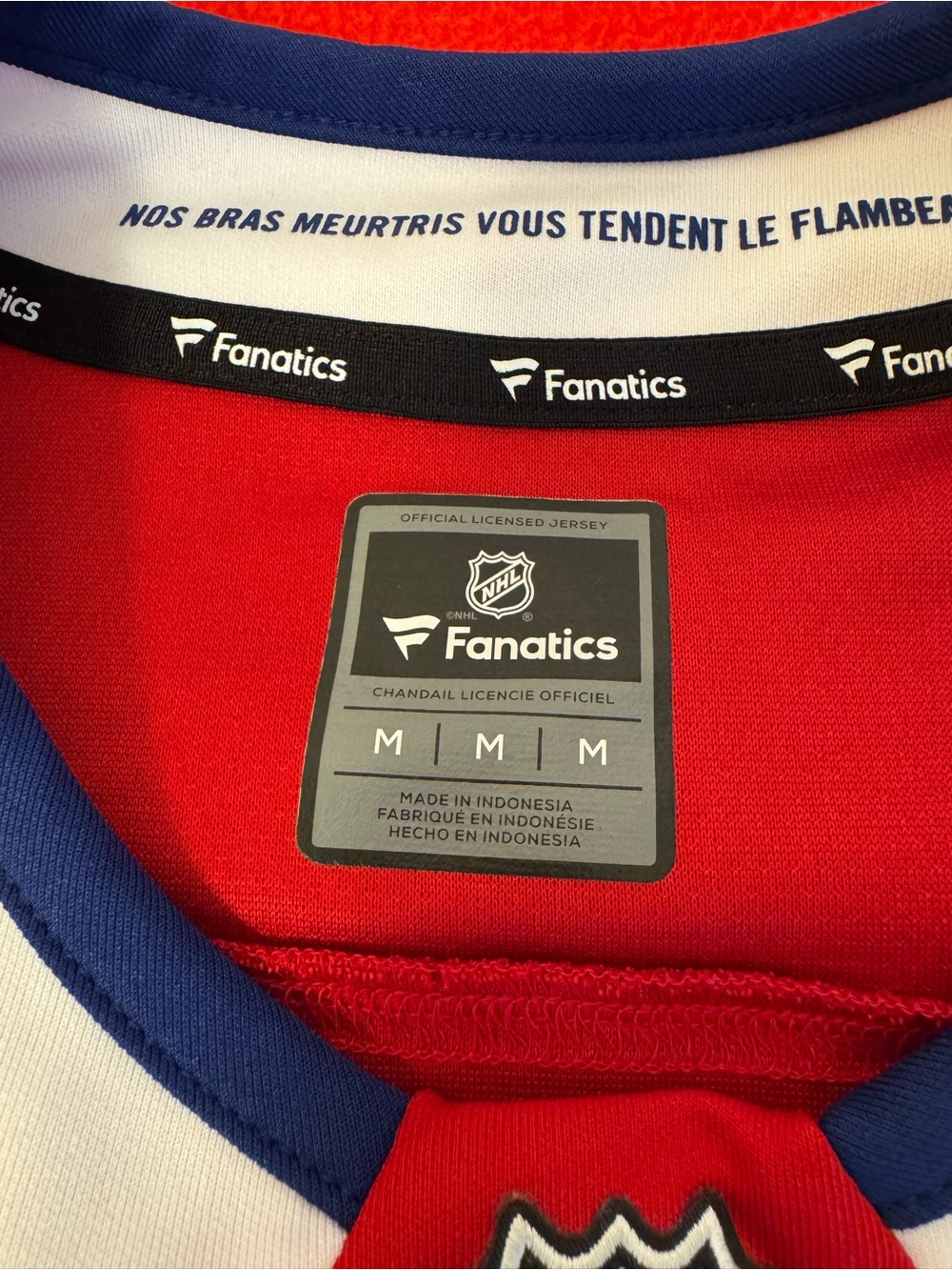 Montreal Canadiens Home Breakaway Hockey Fanatic Jersey Men’s Size M EUC - Picture 6 of 11